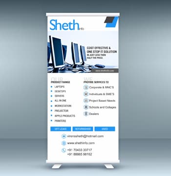 Sheth Info Standee