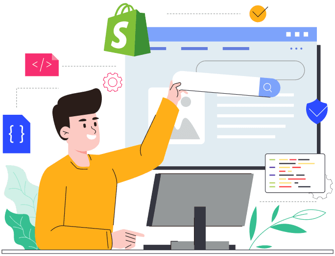 Shopify developer building a secure online store
