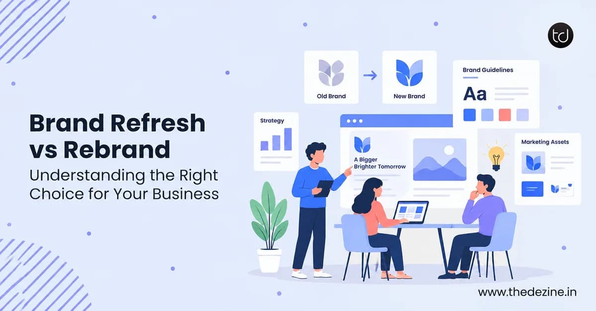 Brand Refresh vs Rebrand: Understanding the Right Choice for Your Business