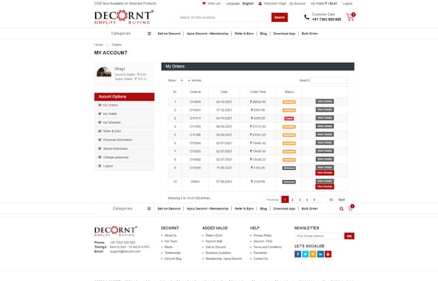 DECORNT desktop preview