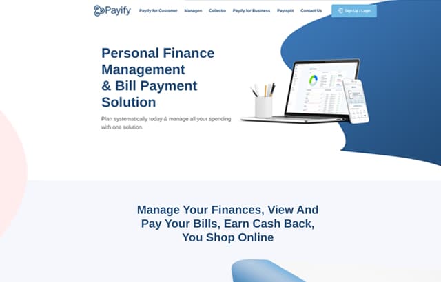 Payify desktop preview