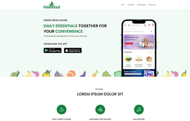 Freshhaat desktop preview