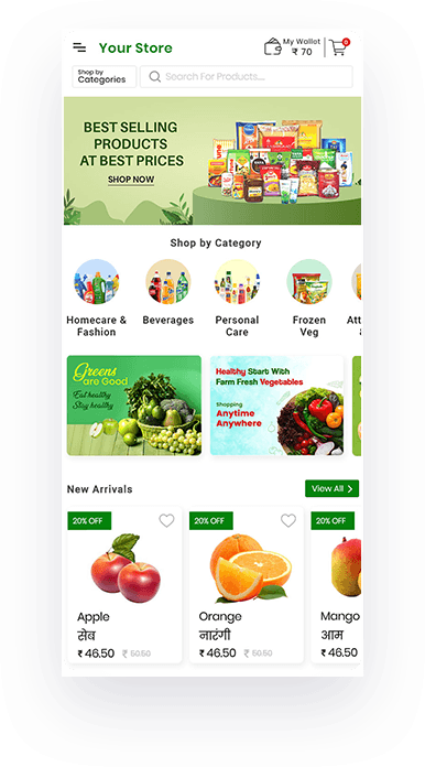 Grocery Mobile App UI