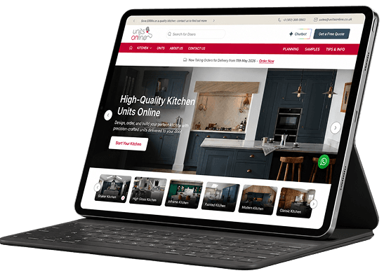 Units Online product browsing experience