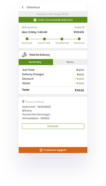 Customer Ordering App & Website