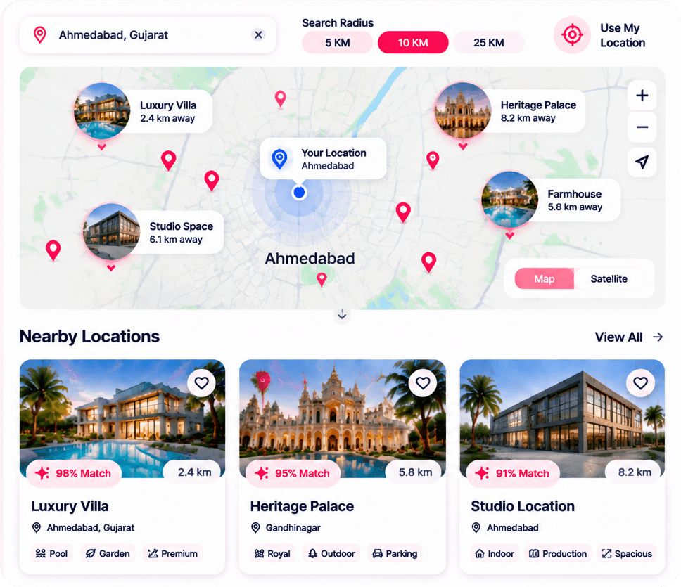 Nearby Location Search