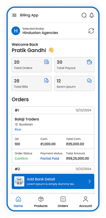 Create Orders – products and totals