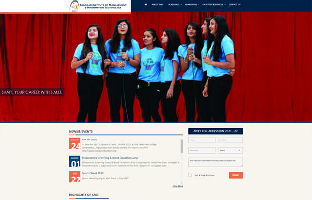 Sanskar Institute of Management & Information Technology desktop preview