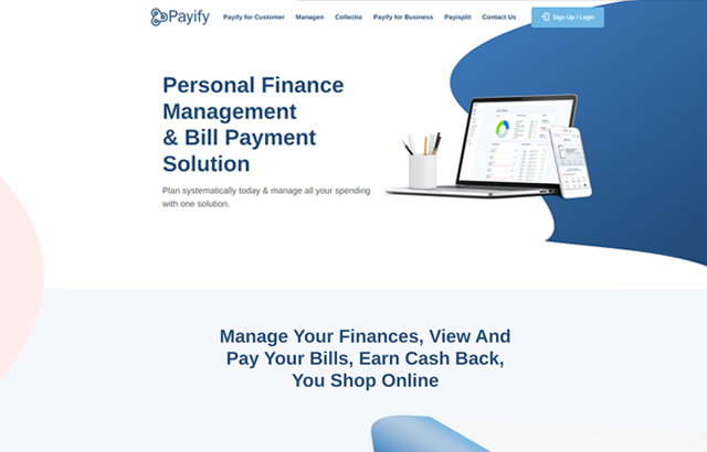 Payify desktop preview